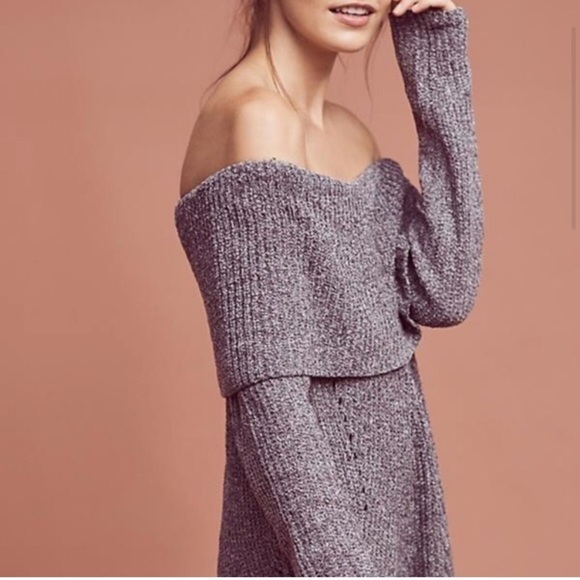 Anthropologie MOTH Off The Shoulder Chenille Sweater - Picture 4 of 8